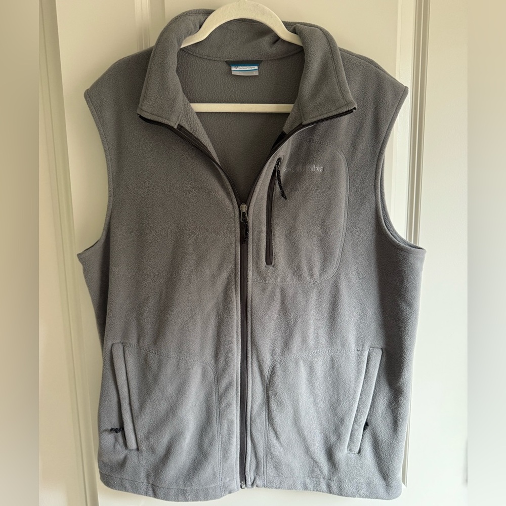 Columbia Gray Fleece Vest